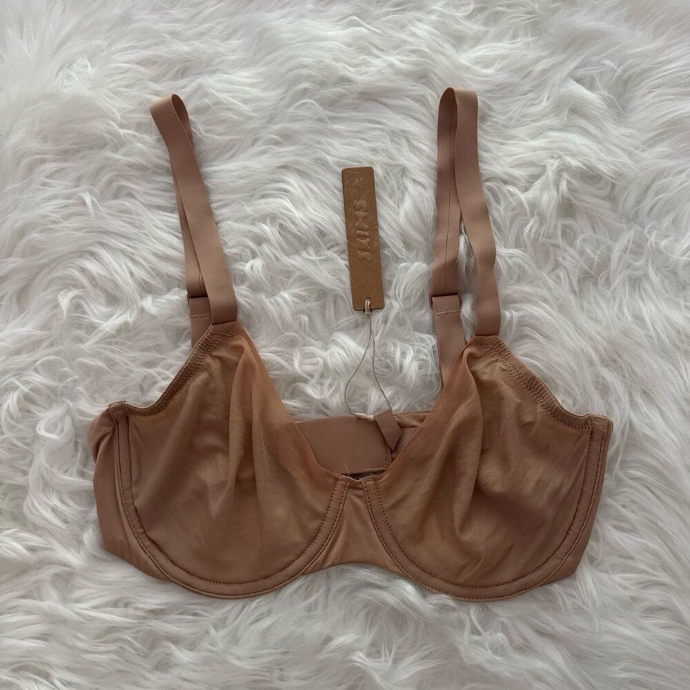 Skims No Show Unlined Demi Bra Clay Size 32D